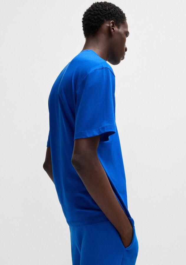 HUGO Blue T-shirt Nico met grote logo-print unisex - Foto 3