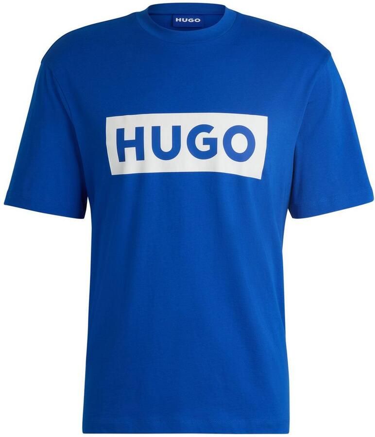 HUGO Blue T-shirt Nico met grote logo-print unisex - Foto 2