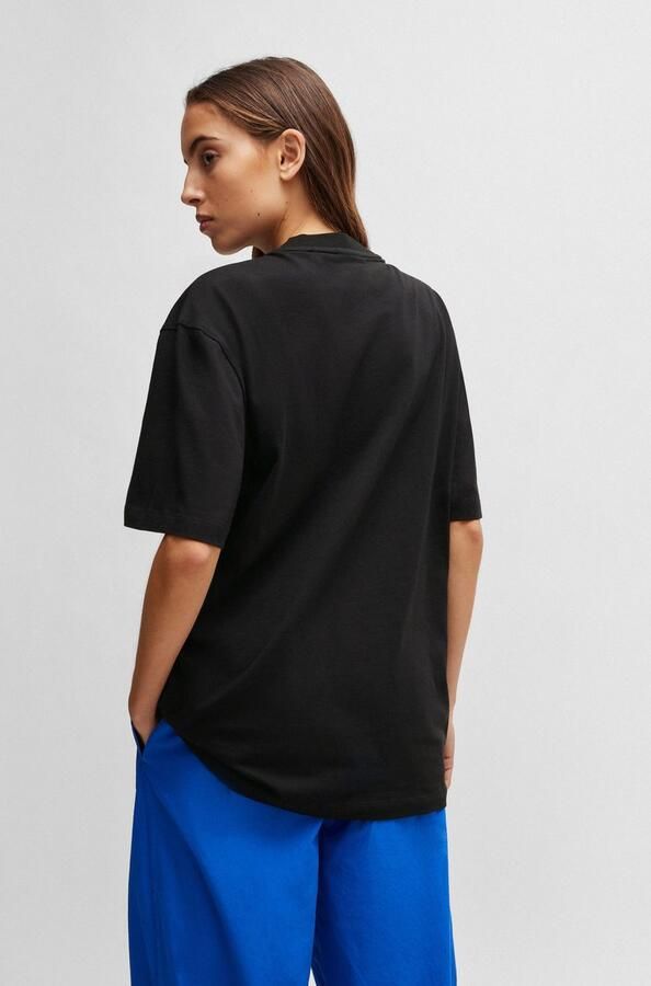 HUGO Blue T-shirt Nico met grote logo-print unisex - Foto 11