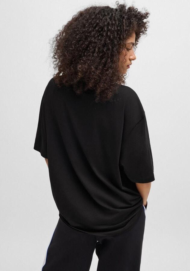 HUGO Blue T-shirt Nico met grote logo-print unisex - Foto 2