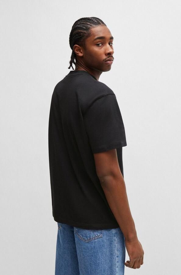 HUGO Blue T-shirt Nico met grote logo-print unisex - Foto 12