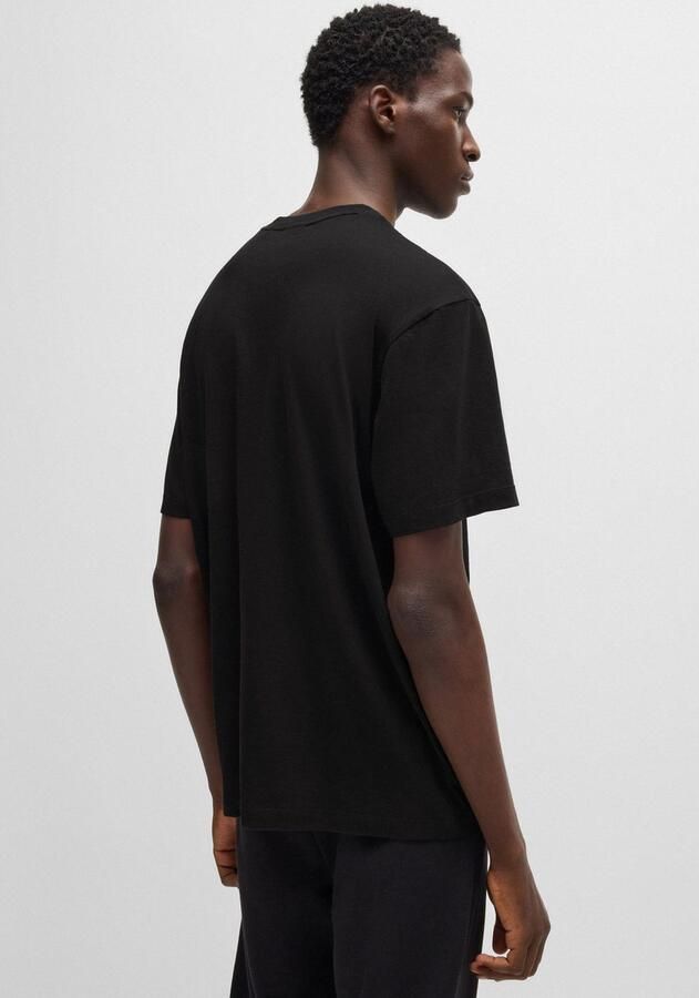 HUGO Blue T-shirt Nico met grote logo-print unisex - Foto 3