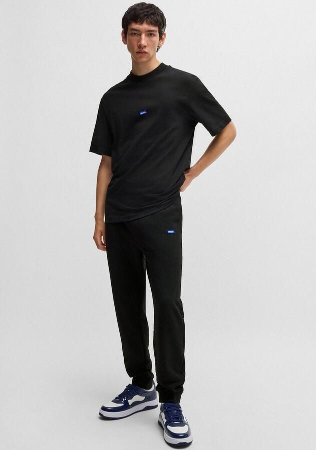 Hugo Blue T-shirt met labelstitching model 'Nieros' - Foto 6