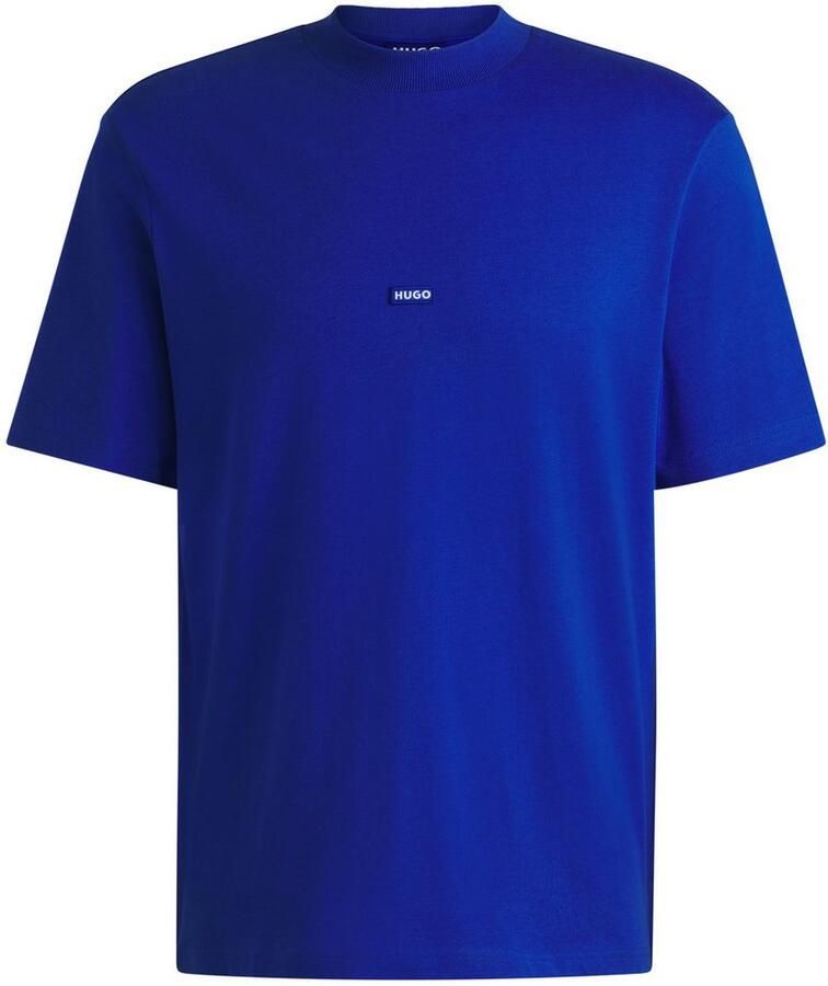 Hugo Blue T-shirt met labelbadge model 'Nieros' - Foto 2