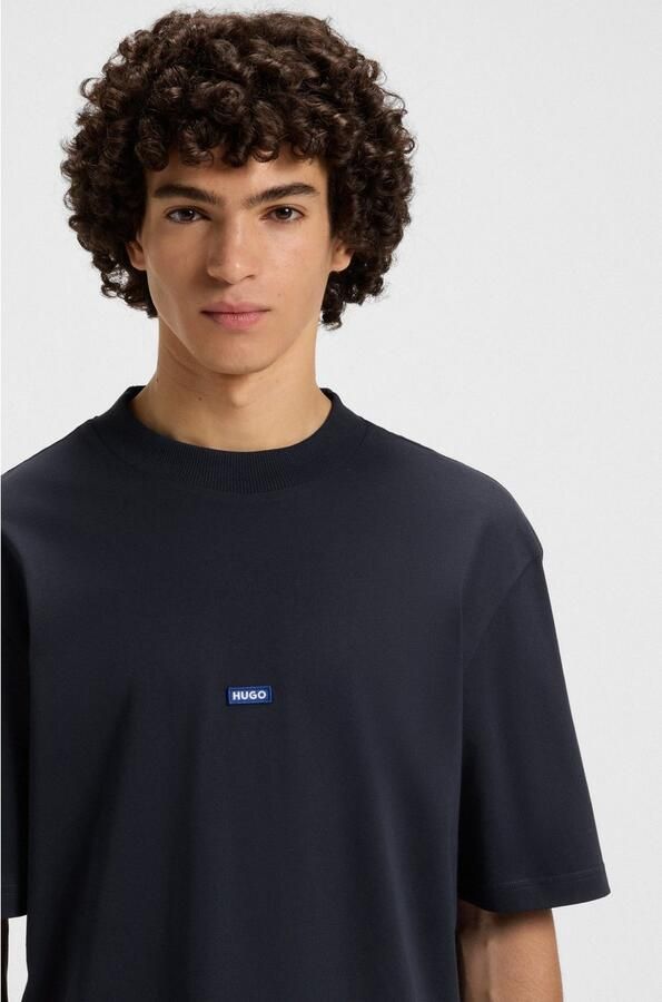 Hugo Blue Regular fit T-shirt van puur katoen - Foto 2