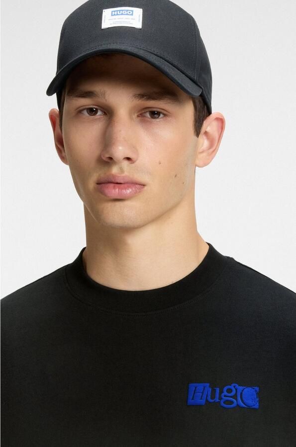 Hugo Blue Regular fit T-shirt van puur katoen model 'NILTE' - Foto 2