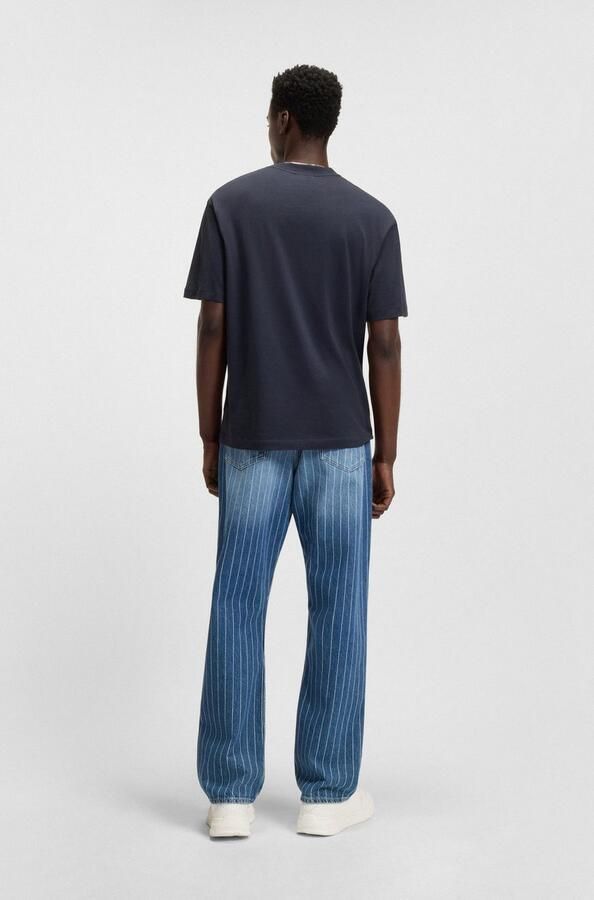 HUGO Blue T-shirt Nugix met grafische logo-print - Foto 4