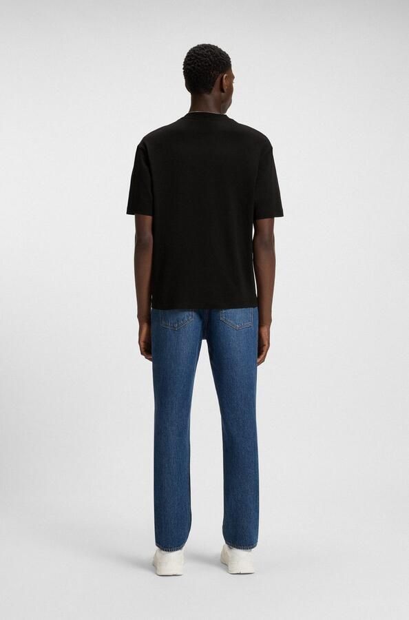 Hugo Blue T-shirt met motiefprint model 'Nurix' - Foto 4