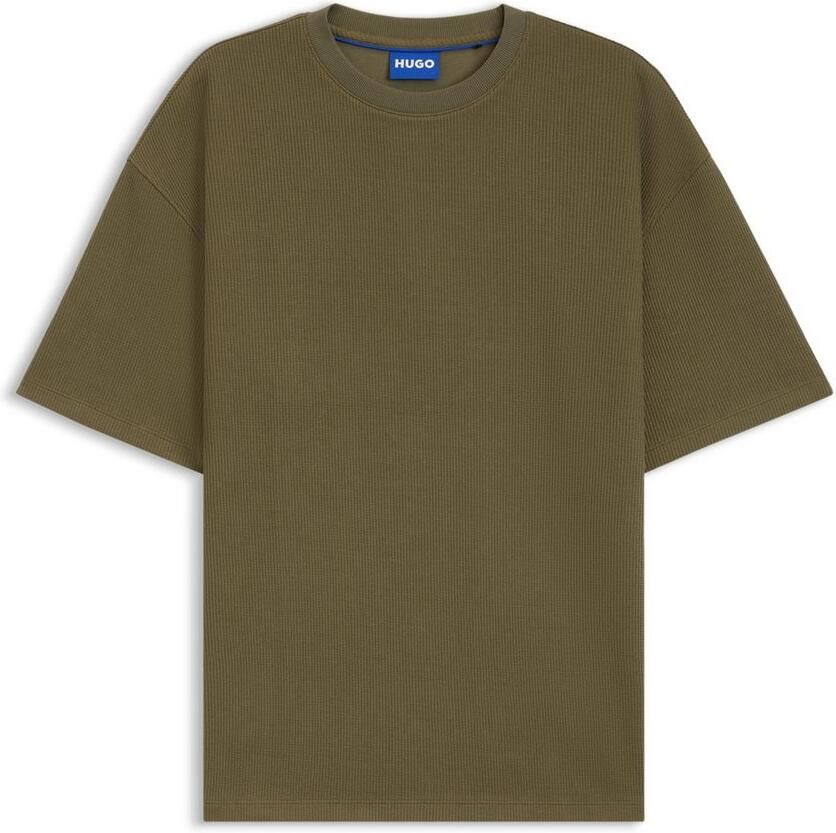 Hugo Blue T-shirt met ronde hals en structuurmotief - Foto 2