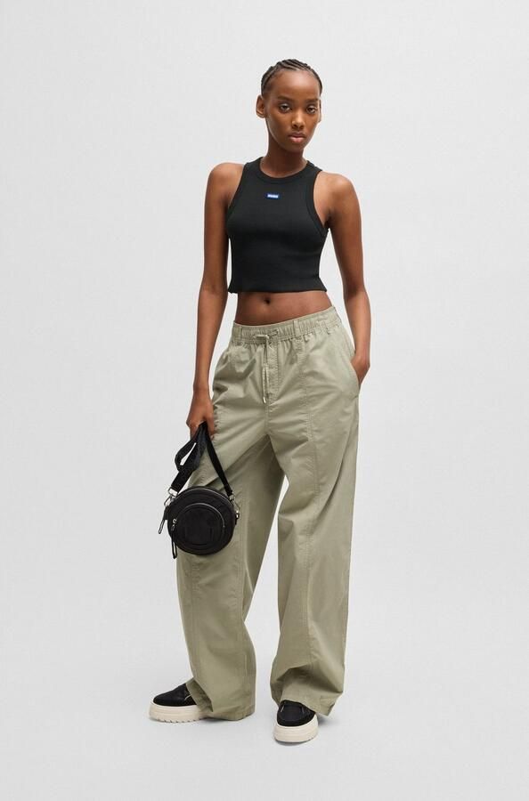 HUGO Blue Tanktop Baby Tank Cropped-Form - Foto 9