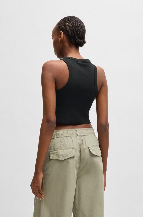 HUGO Blue Tanktop Baby Tank Cropped-Form - Foto 10