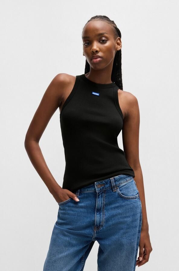 HUGO Blue Tanktop Easy Tank Stretch-katoen slim fit - Foto 6