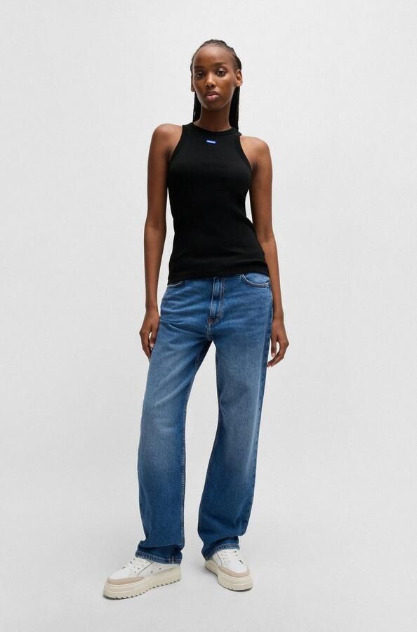 HUGO Blue Tanktop Easy Tank Stretch-katoen slim fit - Foto 4