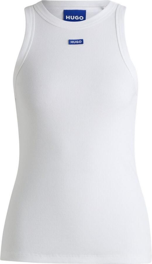 HUGO Blue Tanktop Easy Tank Stretch-katoen slim fit - Foto 4