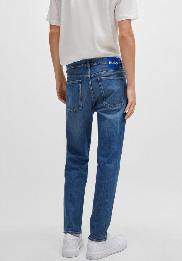 HUGO Blue Tapered jeans Brody met stone-washed-finish - Foto 4