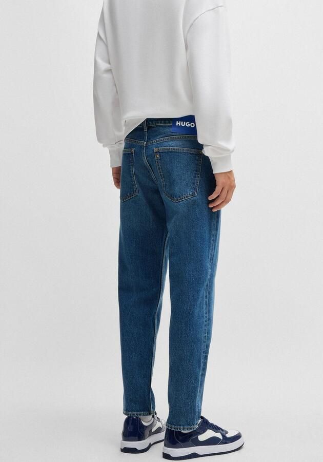 HUGO Blue Tapered jeans Brody met stone-washed-finish - Foto 5