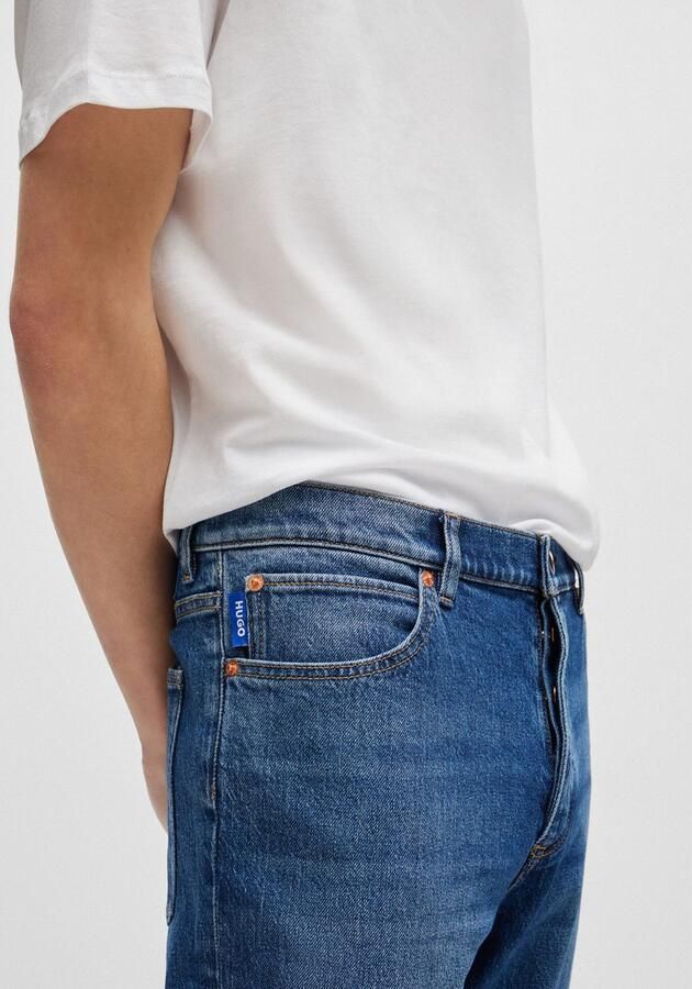 HUGO Blue Tapered jeans Brody met stone-washed-finish - Foto 6