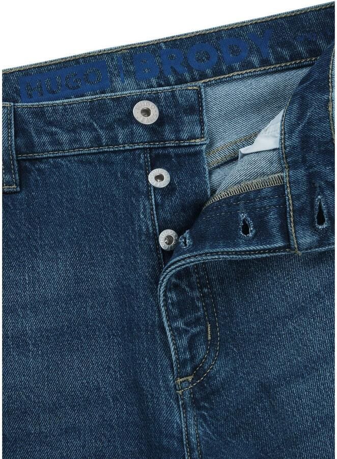 HUGO Blue Tapered jeans Brody met stone-washed-finish - Foto 2