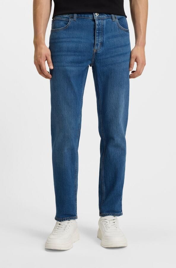 HUGO Blue Tapered jeans Brody met stone-washed-finish - Foto 13