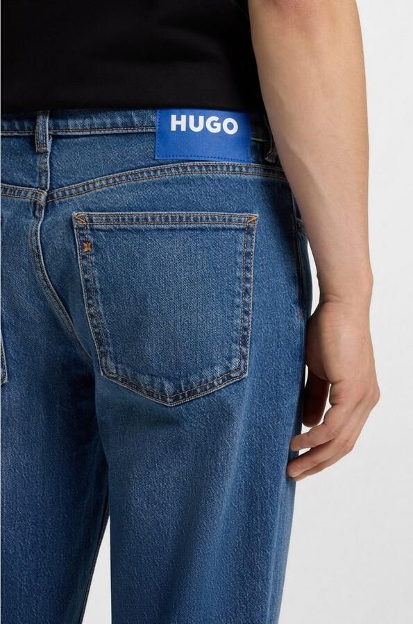 HUGO Blue Tapered jeans Brody met stone-washed-finish - Foto 10