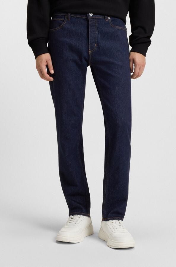 HUGO Blue Tapered jeans Brody met stone-washed-finish - Foto 6