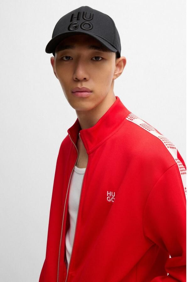 HUGO Aansluitende pet Jude-Stacked met 3d logo borduursel verstelbare sluiting unisex - Foto 3