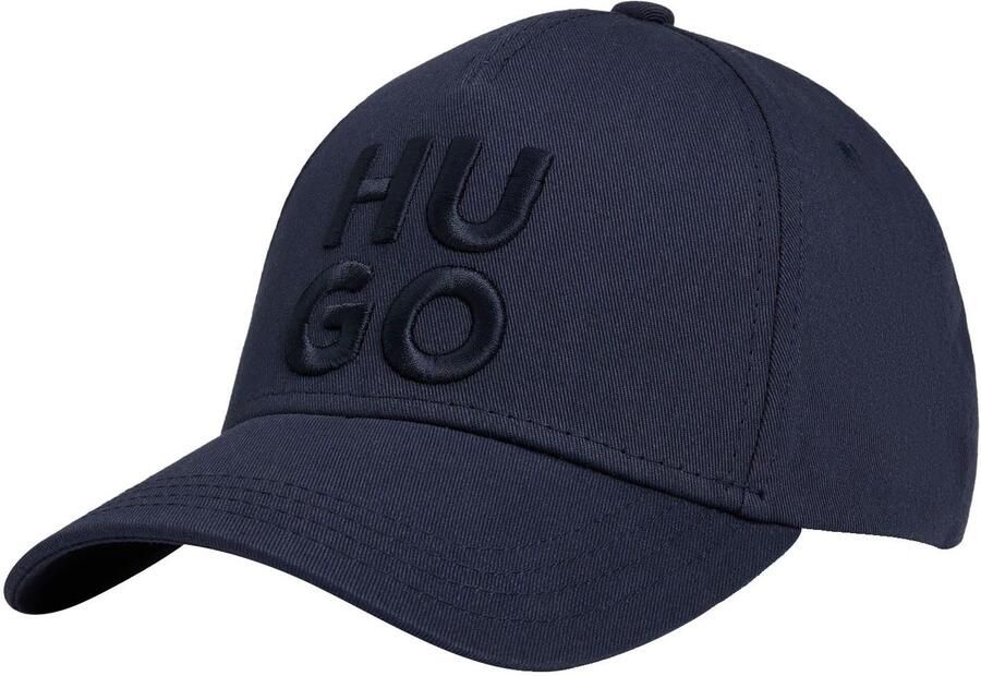 HUGO Aansluitende pet Jude-Stacked met 3d logo borduursel verstelbare sluiting unisex - Foto 6