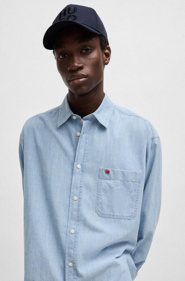 HUGO Aansluitende pet Jude-Stacked met 3d logo borduursel verstelbare sluiting unisex - Foto 3