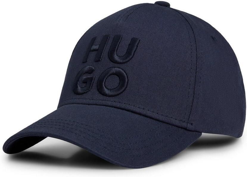 HUGO Aansluitende pet Jude-Stacked met 3d logo borduursel verstelbare sluiting unisex - Foto 5