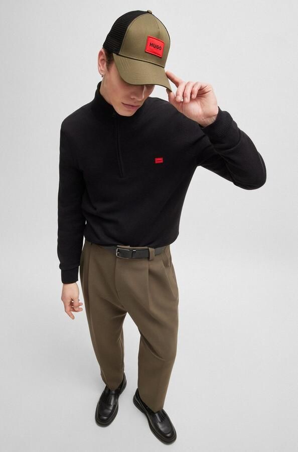 HUGO Baseball pet Kody-PL in tucker-stijl met patch - Foto 3