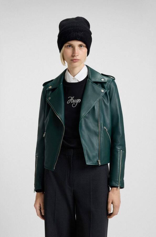 HUGO Beanie Socialy Hat met geborduurd logo - Foto 7