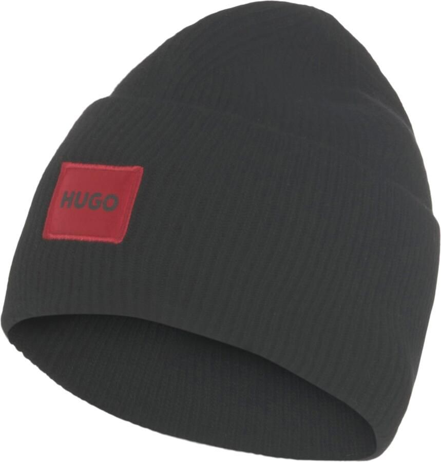 HUGO Beanie met labeldetail model 'Xaff' - Foto 6