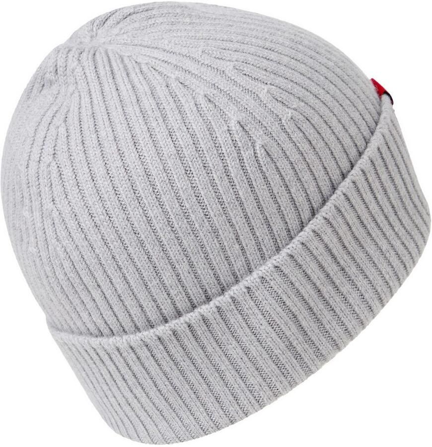 HUGO Beanie van zuivere geribde scheerwol model 'XOLA'