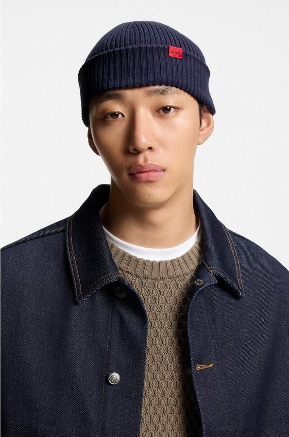 HUGO Beanie van scheerwolmix model 'XUSH' - Foto 4