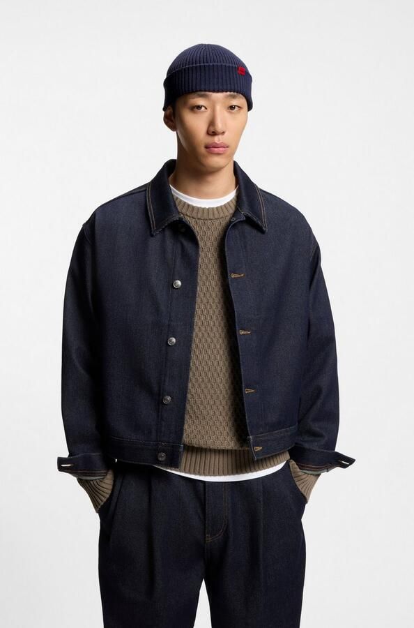 HUGO Beanie van scheerwolmix model 'XUSH' - Foto 5