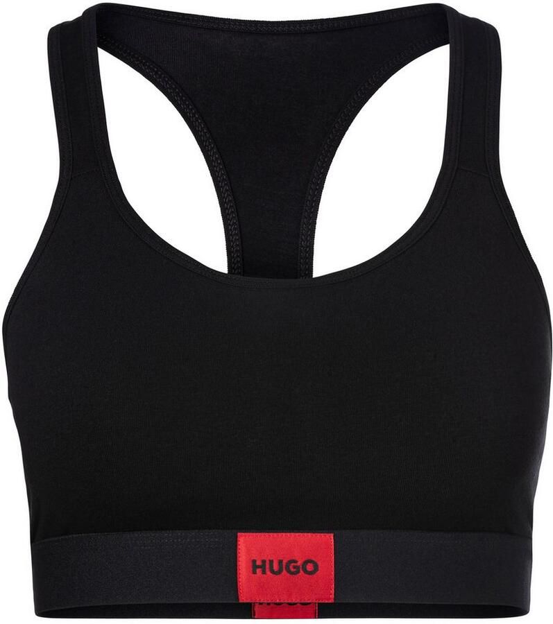 HUGO Bralette-bh BRALETTE PAD.RED LAB met geborduurd boss logo - Foto 8