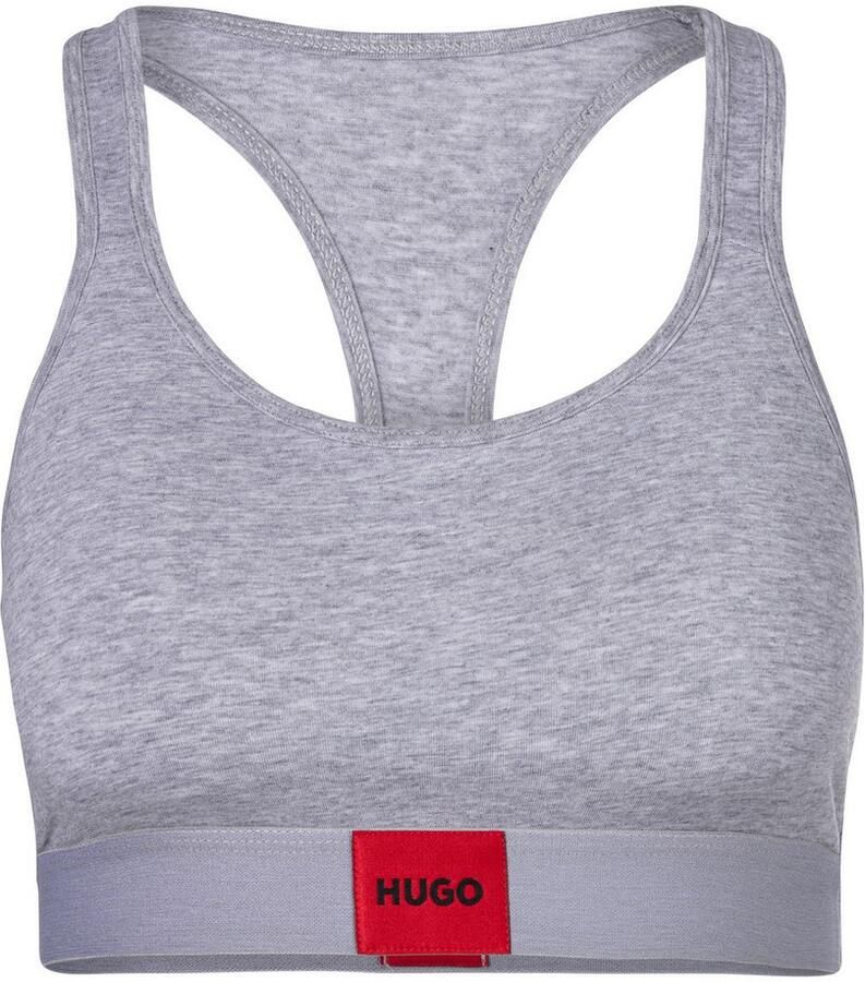 HUGO Bralette-bh BRALETTE PAD.RED LAB met geborduurd boss logo - Foto 2