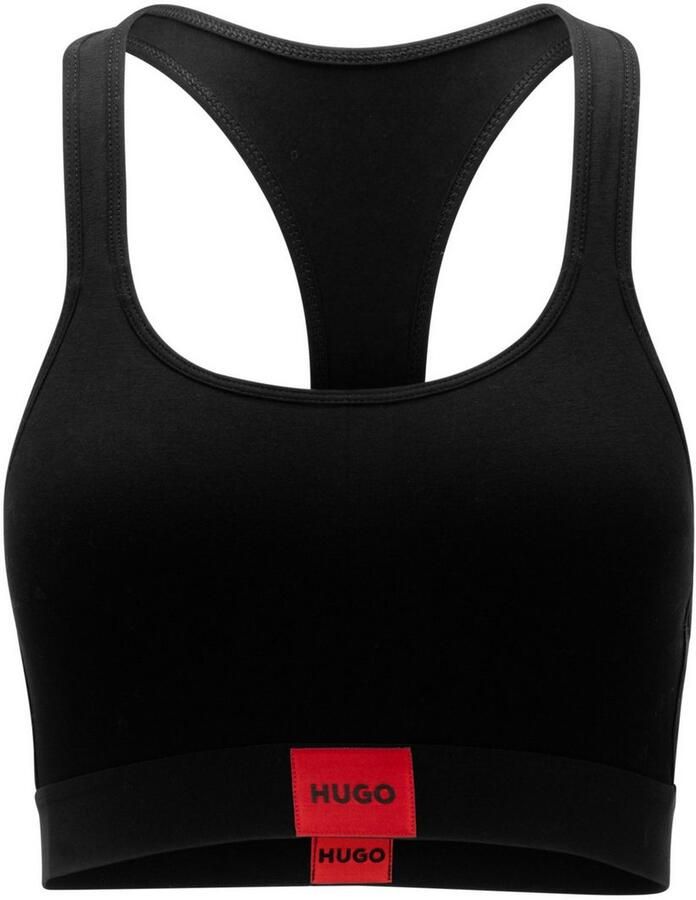 HUGO Bralette-bh BRALETTE PAD.RED LAB met geborduurd boss logo - Foto 2