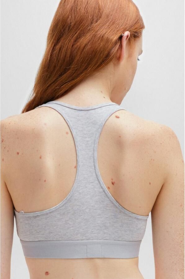 HUGO Bralette-bh BRALETTE PAD.RED LAB met geborduurd boss logo - Foto 4