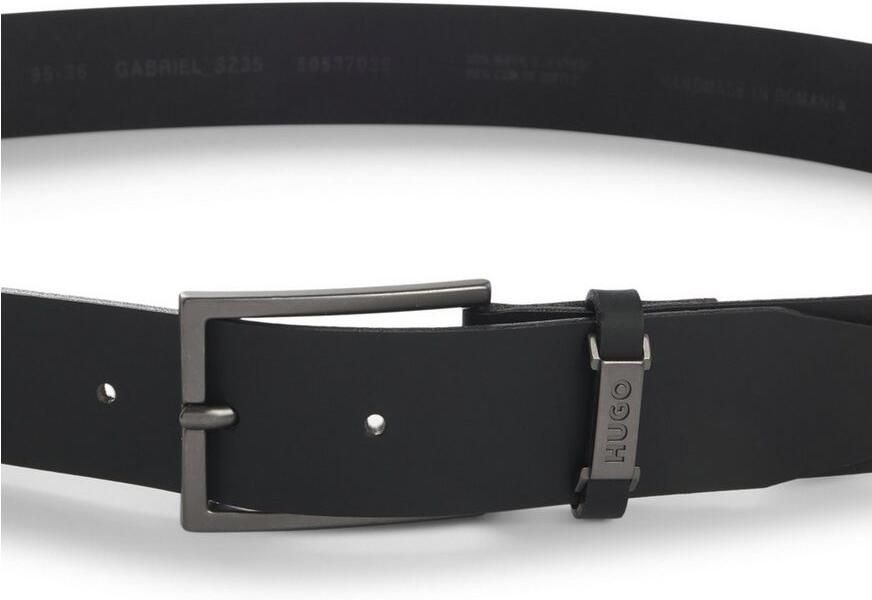 HUGO Leren riem Gabriel_Sz35 Met merkembleem van - Foto 4