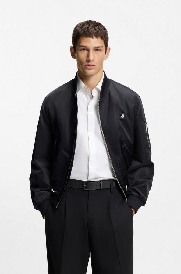 HUGO Leren riem Gabriel_Sz35 Met merkembleem van - Foto 3