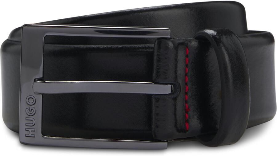 HUGO Leren riem Garney Sz35 van edel glad leer - Foto 5