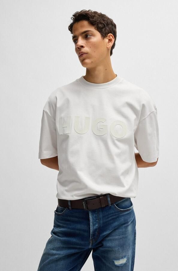 Hugo Boss Gelio Leren Riem met Matzwarte Gesp Bruin Heren - Foto 6