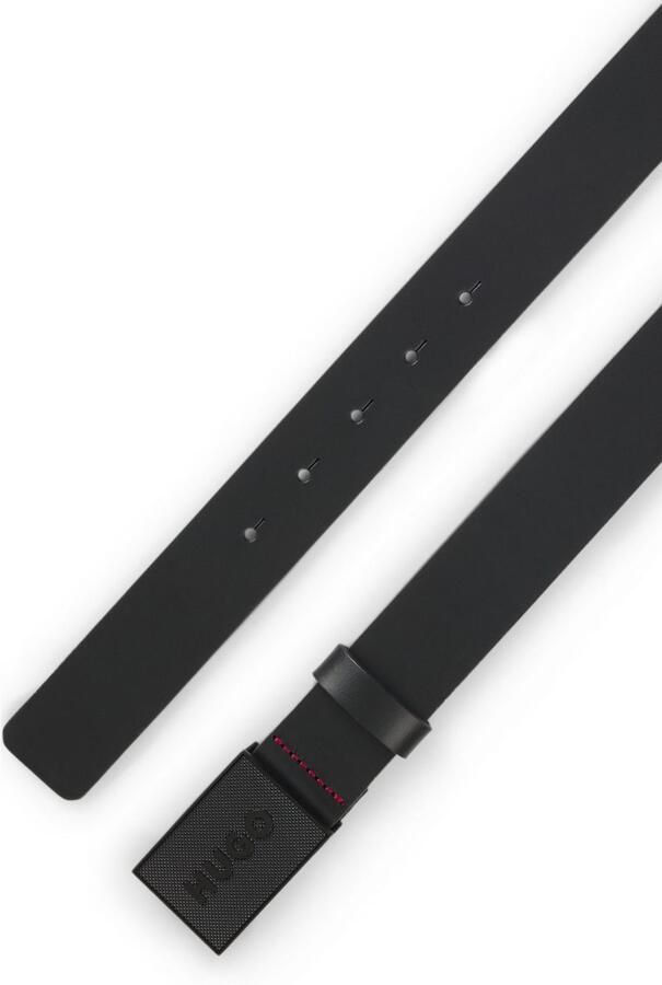 HUGO Leren riem Gethon Sz35 met koppelgesp