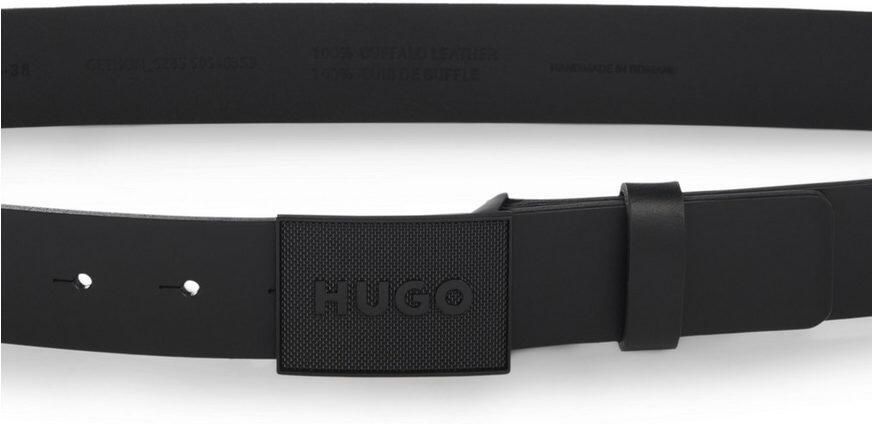 HUGO Leren riem Gethon Sz35 met koppelgesp - Foto 4