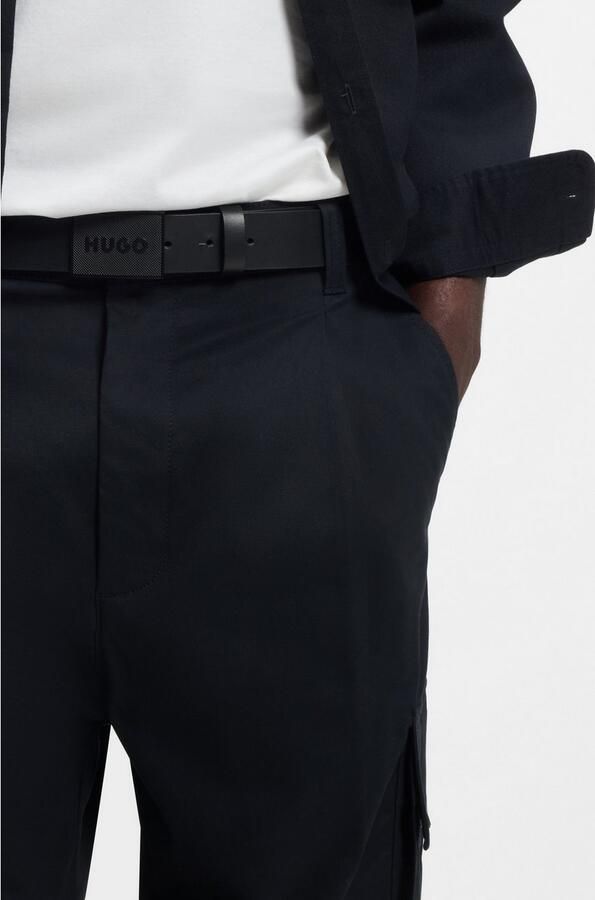 HUGO Leren riem Gethon Sz35 met koppelgesp - Foto 2