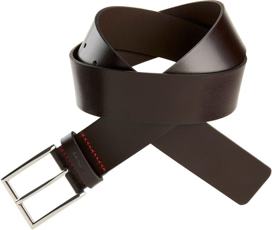 HUGO Leren riem Giaspo Sz40 met logo-lus - Foto 2