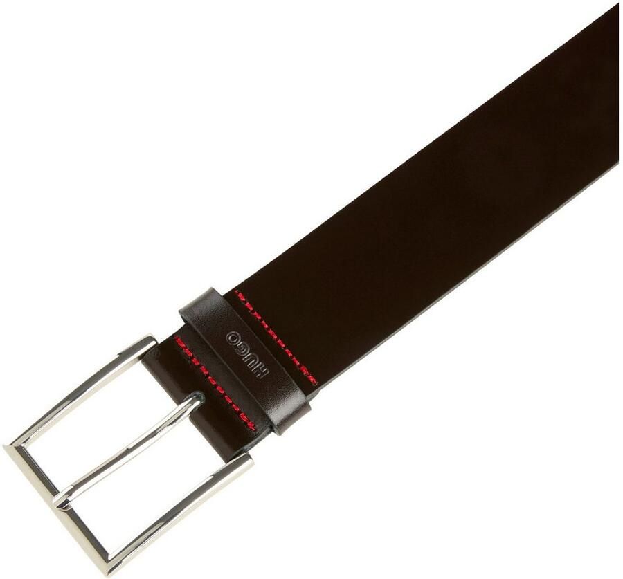 HUGO Leren riem Giaspo Sz40 met logo-lus