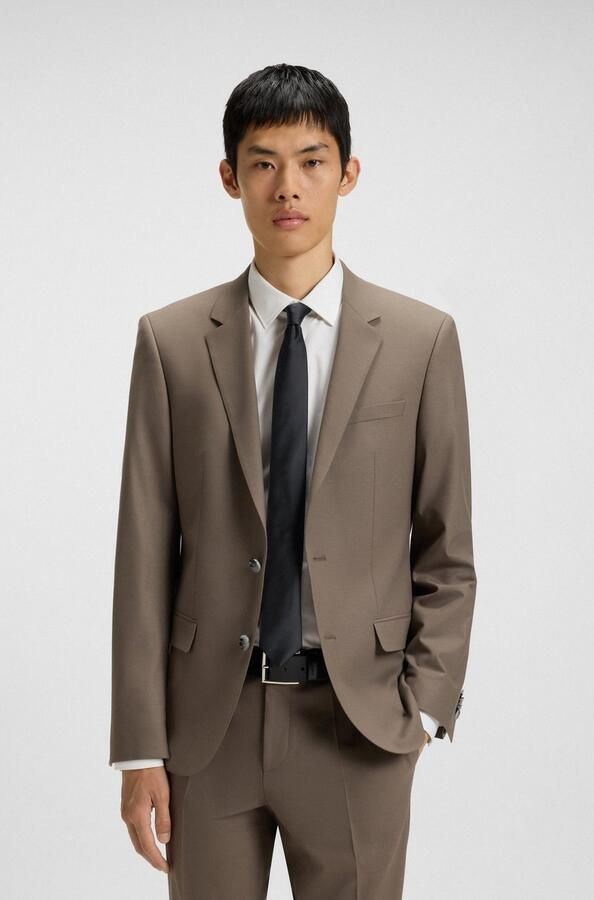 HUGO Leren riem Giaspo Sz40 met logo-lus - Foto 4