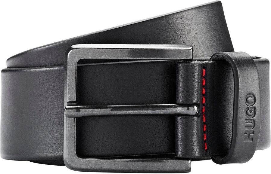 HUGO Leren riem Gionio van italiaans leer met logo-embossing op de lus - Foto 16